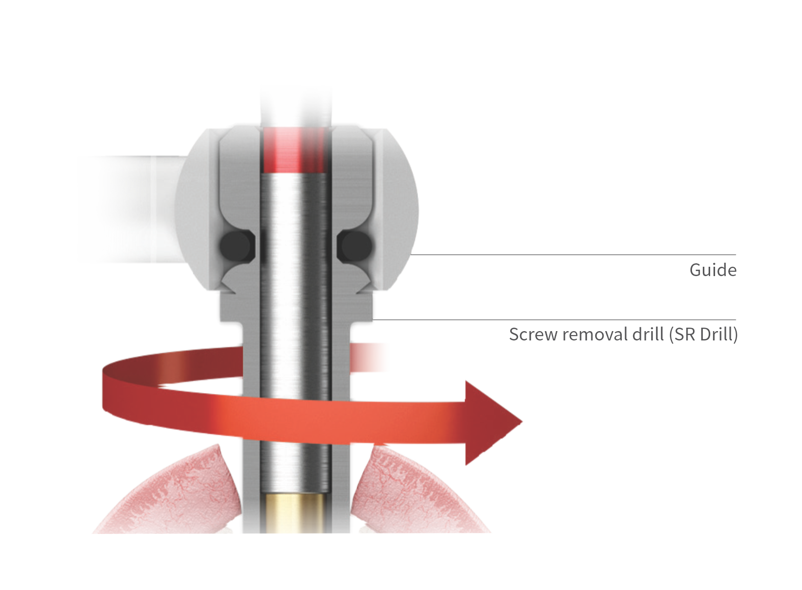 1. Creating a hole on the stripped screw